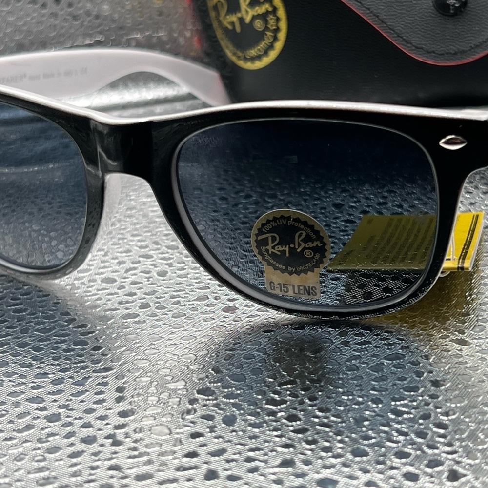 Ray-Ban sunglasses, whit and black